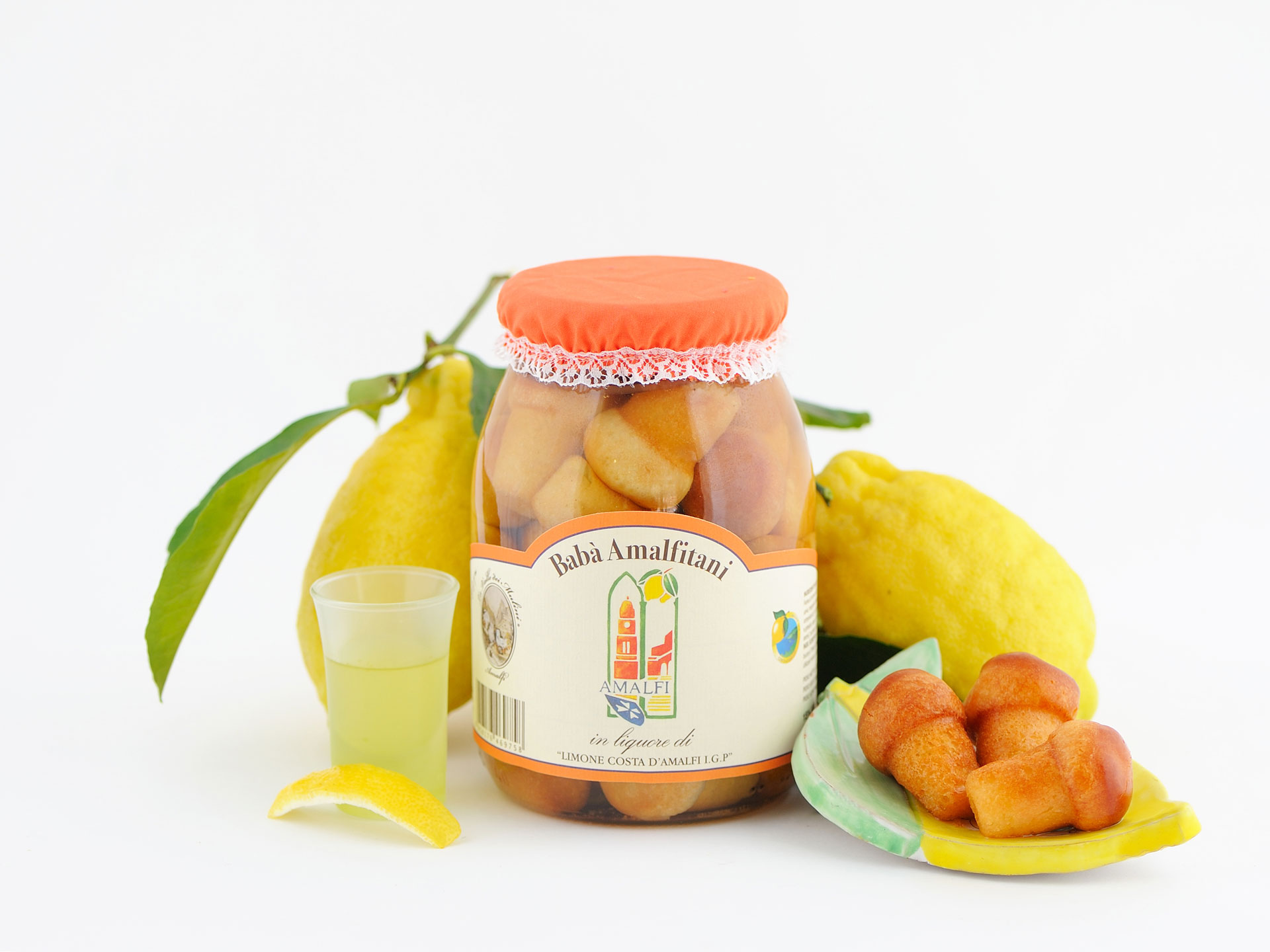 Babà amalfitani in liquore di limoni 870 gr - Amalfi Lemon